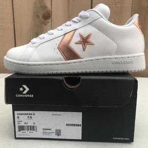 Women's Converse- white and rose gold